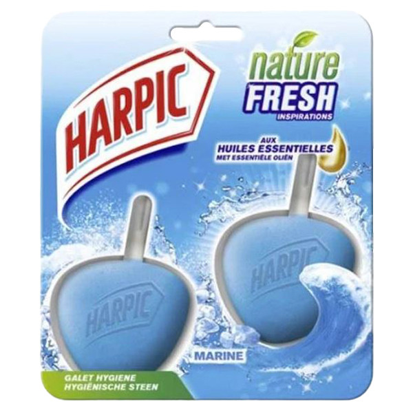 Harpic toiletblok Nature Fresh Marine Duopack (2 x 40 gram)  SHA00051 - 1