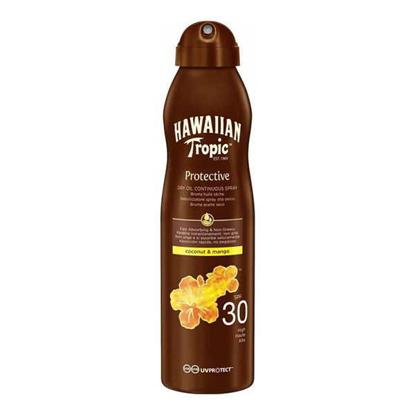 Hawaiian Tropic Island Glow Zonnebrandolie Spray | SPF 30 | 177 ml SHA01038 - 1