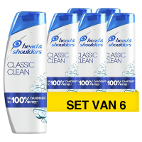 6x Head &amp; Shoulders Shampoo - Classic Clean 400 ml
