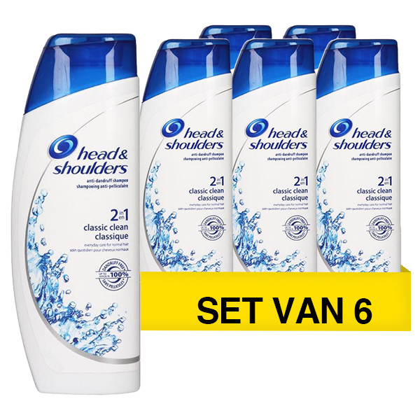 Aanbieding: Head & Shoulders Shampoo - Classic Clean 2 in 1 (6 flessen - 400 ml) SHE00143 - 1