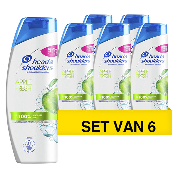 Aanbieding: Head & Shoulders Shampoo - Apple Fresh  (6 flessen - 400 ml) SHE00137 - 1