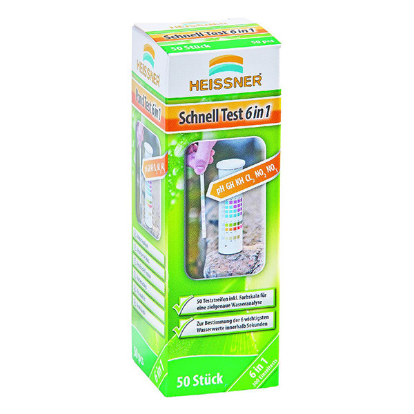 Heissner testset 6-1 voor vijver (50 teststrips)  SHE00015 - 1