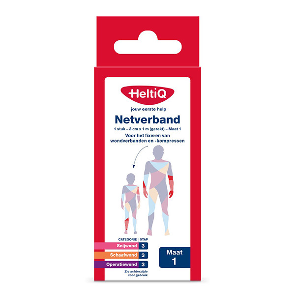 HeltiQ Netverband Nr. 1 Gerekt | 3 cm x 1 m SHE00224 - 1