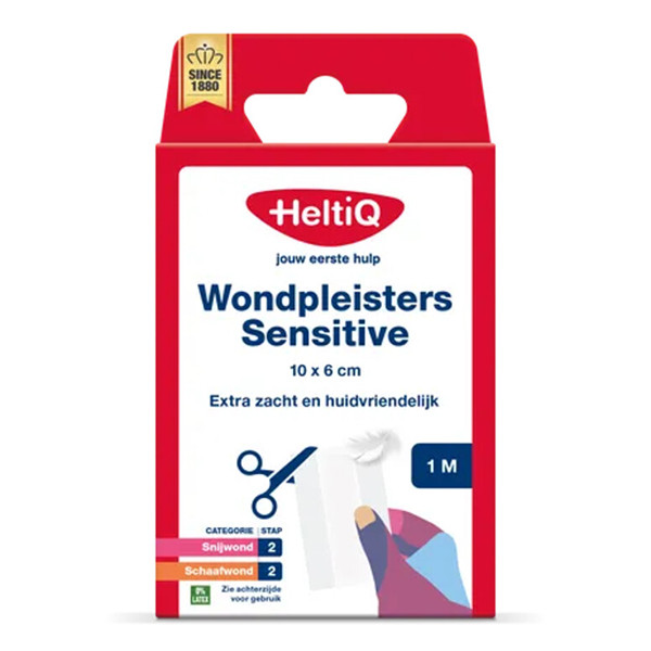 HeltiQ Wondpleisters Sensitive | 10 x 6 cm SHE00236 - 1