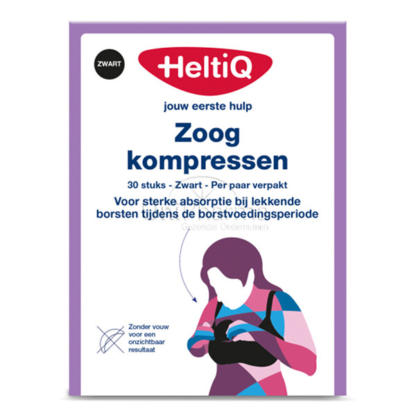 HeltiQ Zoogkompressen Zwart (30 stuks) SHE00245 - 1