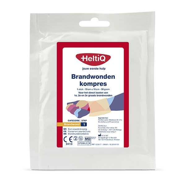 HeltiQ brandwondenkompres (10 x 10 cm)  SHE00084 - 1