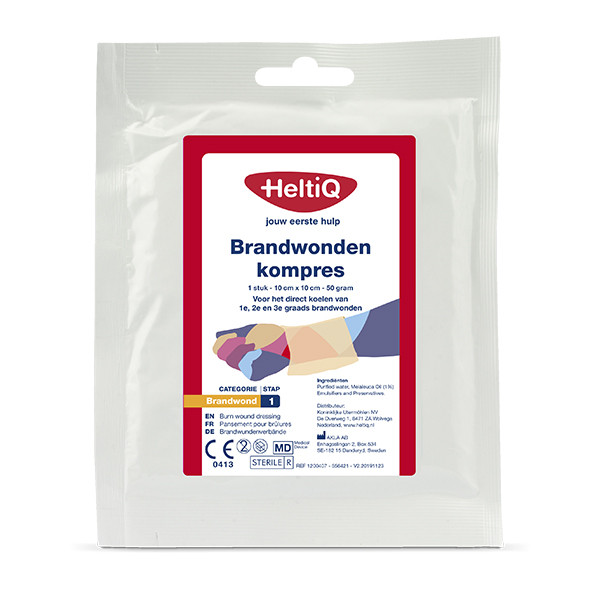 HeltiQ brandwondenkompres (10 x 10 cm)  SHE00084 - 1