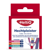 HeltiQ hechtpleister textiel (5 m x 2,5 cm)  SHE00110