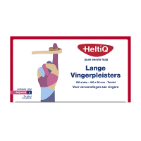 HeltiQ vingerpleisters textiel (18 x 2 cm, 100 stuks)  SHE00100