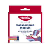 Heltiq gaaskompres medium (5 x 8,5 cm, 16 stuks)  SHE00056