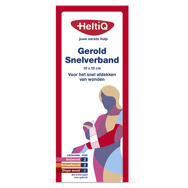 Heltiq snelverband gerold (10 x 12 cm)  SHE00061 - 1