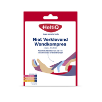 Heltiq wondkompres niet verklevend (10 x 10 cm, 5 stuks)  SHE00060