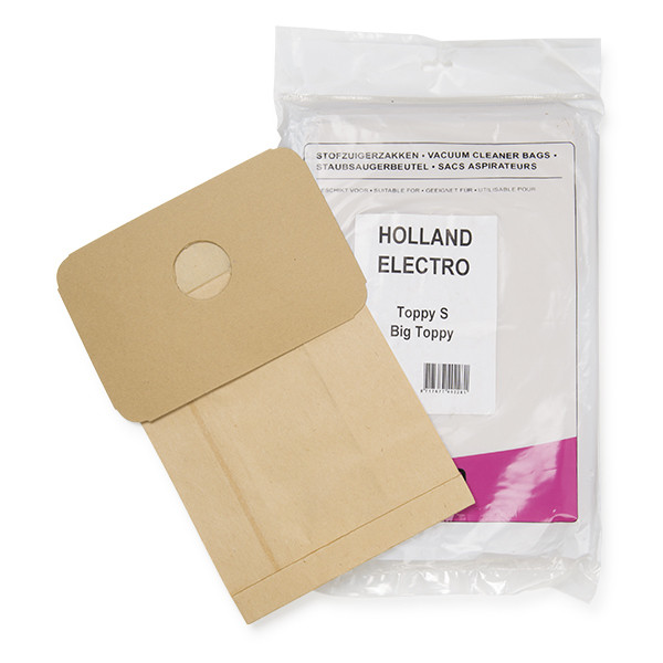 Holland Electro Toppy S/Big Toppy papieren stofzuigerzakken 10 zakken + 1 filter (123schoon huismerk)  SHO00008 - 1