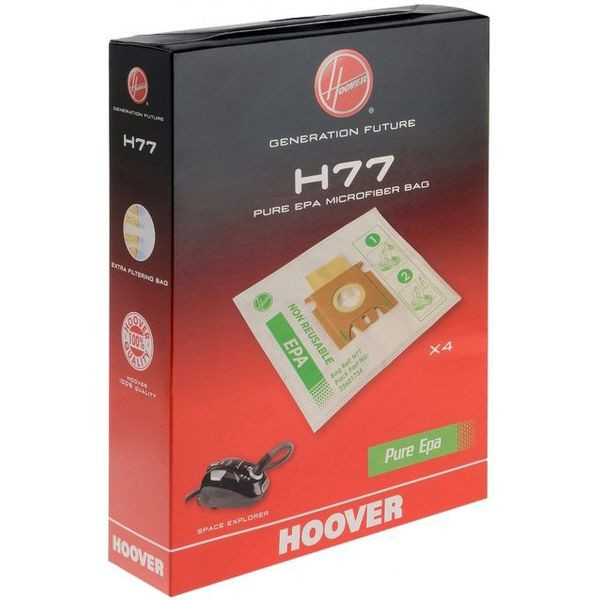 Hoover H77 stofzuigerzakken 4 zakken (orgineel)  SHO01015 - 1