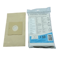 Hoover papieren stofzuigerzakken 10 zakken + 1 filter (123schoon huismerk)  SHO00003