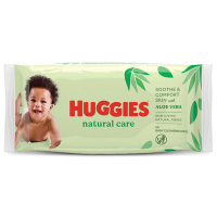 Huggies billendoekjes | Natural Care | Aloe vera | 56 doekjes (1x 56 stuks)  SHU00038