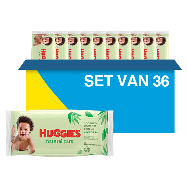 Huggies billendoekjes | Pure | 99% water | 2016 doekjes (36x 56 stuks) SHU00069 Huggies billendoekjes | Pure | 99% water | 2016 doekjes (36x 56 stuks) SHU00069 - 1