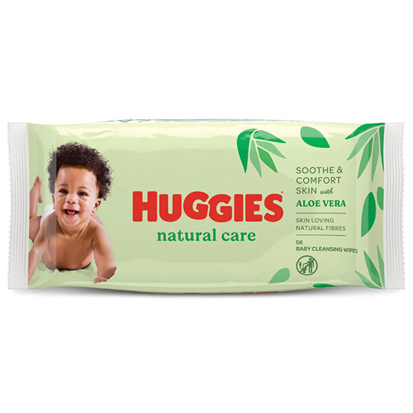 Huggies billendoekjes Natural Care - Aloe vera (56 stuks)  SHU00038 - 1