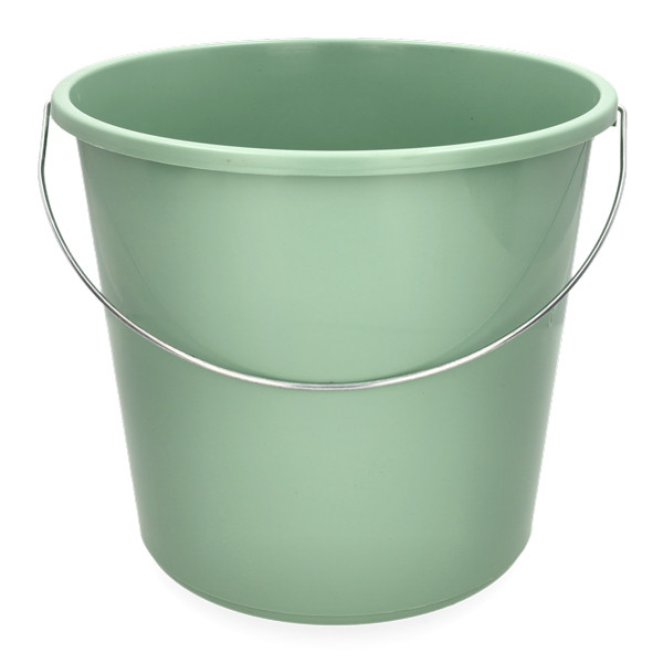 Huishoudemmer Pastelgroen 10 liter (123schoon huismerk) SDR00567 - 1