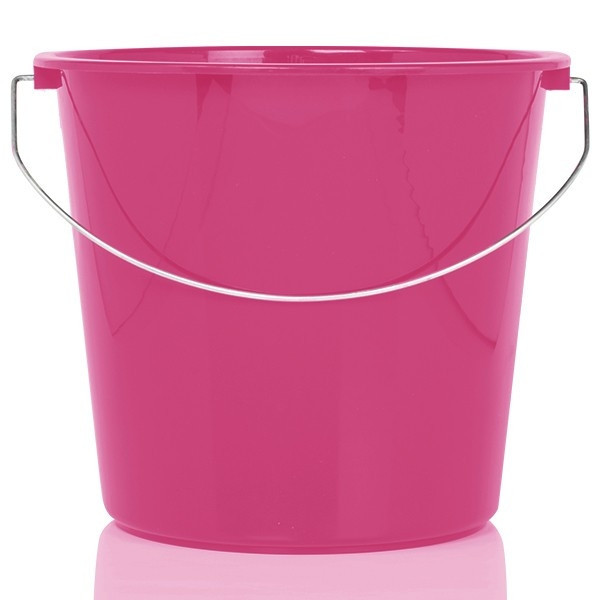 Huishoudemmer roze 10 liter (123schoon huismerk)  SDR00011 - 1