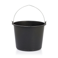 Huishoudemmer zwart 12 liter (123schoon huismerk)  SDR00013