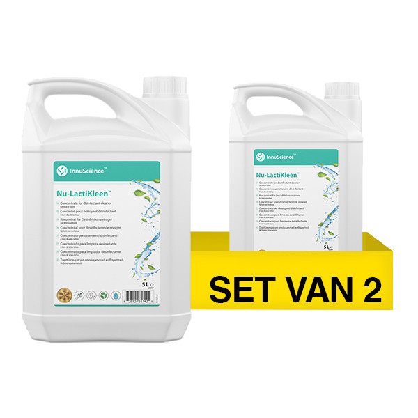 Aanbieding: InnuScience Nu-Lactikleen Desinfecterende Reiniger (2 stuks à 5 liter) SIN01122 - 1