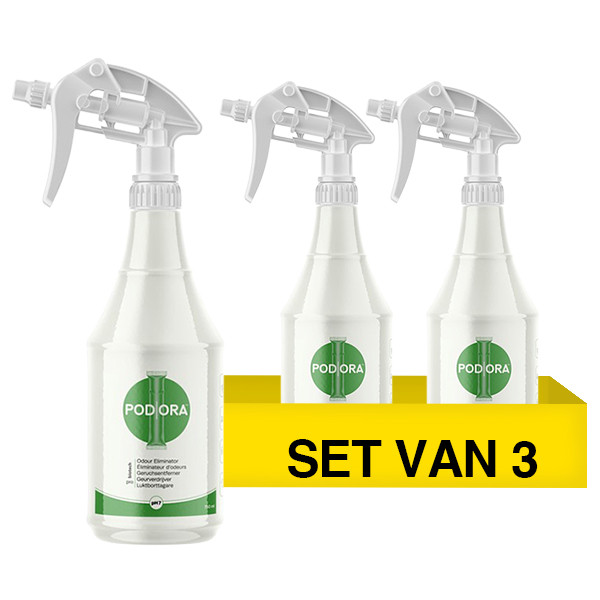 Aanbieding: Innuscience PodOra Sprayfles Keukenreiniger (3 stuks à 750 ml) SPO00051 - 1