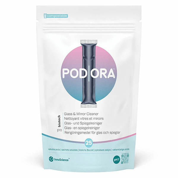 Innuscience PodOra Glas- en Spiegelreiniger pods (25 stuks) SPO00038 - 1