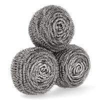 Inox staalspons 40 gr | 3 stuks (123schoon huismerk) SDR06255