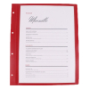 Jalema afwasbare invoegblad menukaart A4 (bordeaux rood) SJA00012 - 1