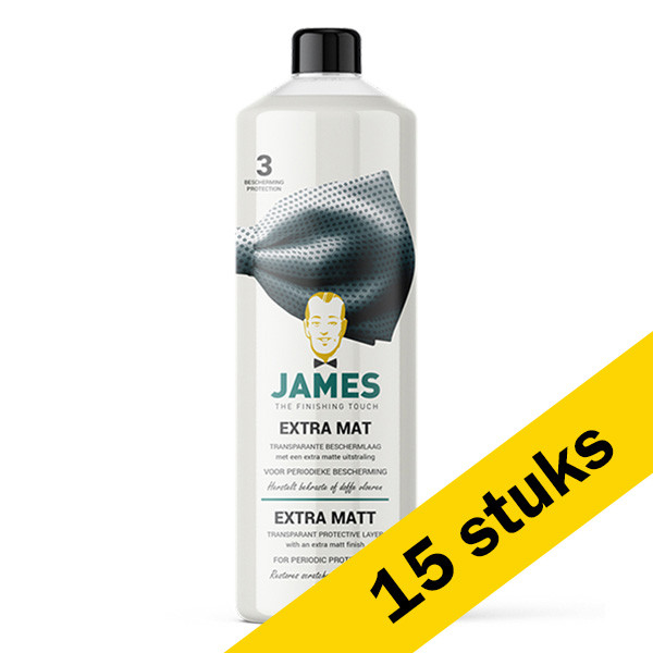 James Aanbieding: James Extra Mat - Transparante Beschermlaag (15 flessen - 1 liter)  SJA00243 - 1
