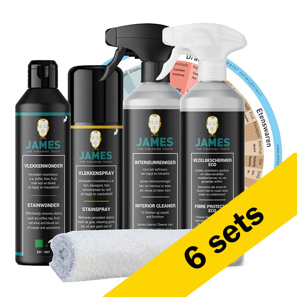 Aanbieding: James Textiel Premium Reinigingsset (6 set) SJA00217 - 1