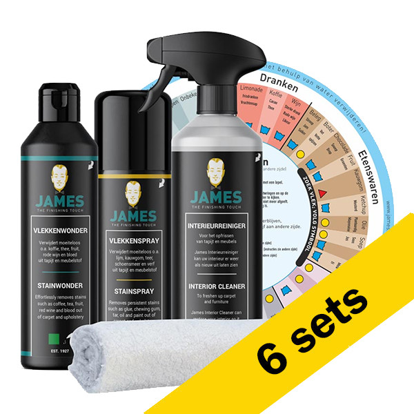 Aanbieding: James Textiel Reinigingsset (6 set) SJA00219 - 1