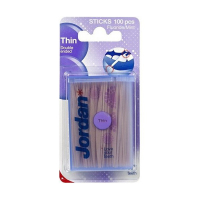 Jordan Dental Sticks tandenstokers dun (100 stuks)  SJO00105