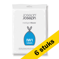 Joseph Joseph Aanbieding: 6x Joseph Joseph Intelligent Waste vuilniszakken met trekband 24-36 liter (20 zakken)  SJO00020