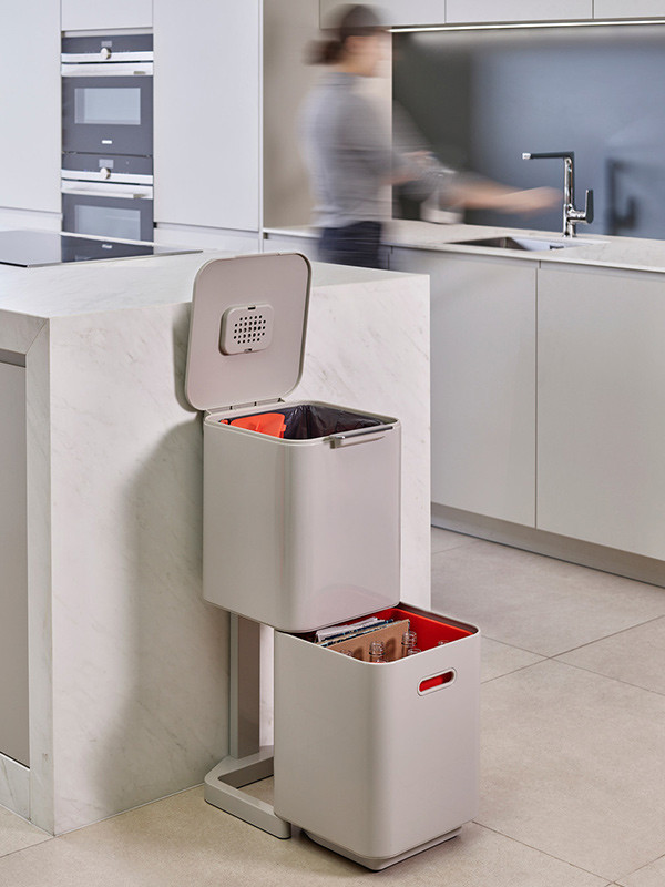 Joseph Joseph Intelligent Waste trio afvalemmer (2 x 20 liter, wit)  SJO00009 - 3