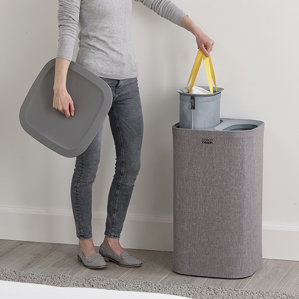 Joseph Joseph Tota wasmand | 60 liter | grijs | 2 compartimenten  SJO00117 - 6