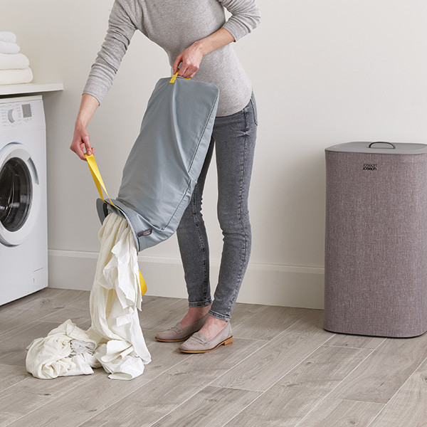 Joseph Joseph Tota wasmand | 60 liter | grijs | 2 compartimenten  SJO00117 - 8