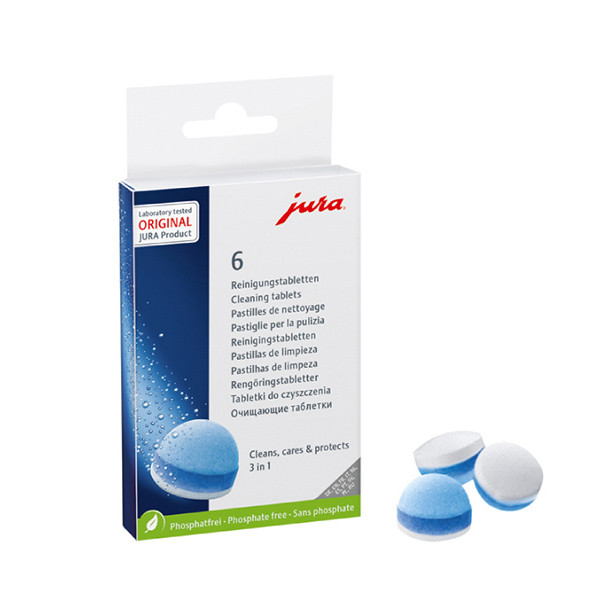 Jura 3-in-1 reinigingstabletten (6 stuks)  SJU00019 - 1