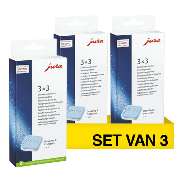 Aanbieding: Jura 2-in-1 ontkalkingstabletten (3 verpakkingen à 9 stuks) SJU00055 - 1