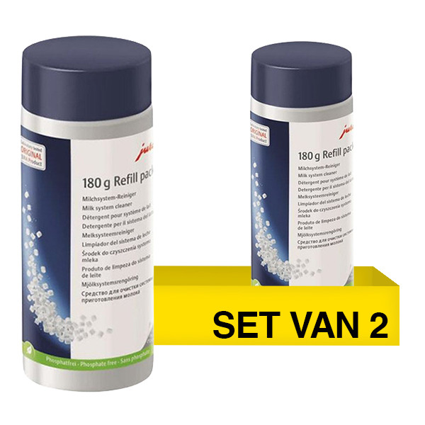Aanbieding: Jura Melksysteemreiniger minitabletten navulflesje (2 verpakkingen à 180 gram) SJU00060 - 1