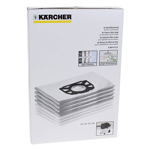 Kärcher 6.904-413.0 microvezel stofzuigerzakken 4 zakken (origineel)  SKA01017 - 1