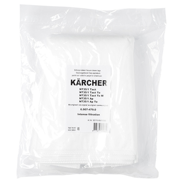 Kärcher NT 35 microvezel stofzuigerzakken 5 zakken (123schoon huismerk)  SKA01012 - 1