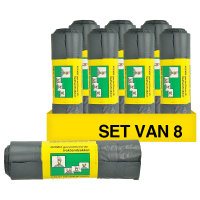 8 rollen van 15 zakken a 60 liter