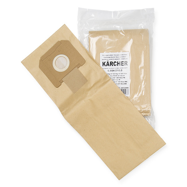 Karcher NT papieren stofzuigerzakken 5 zakken (123schoon huismerk)  SKA01024 - 1