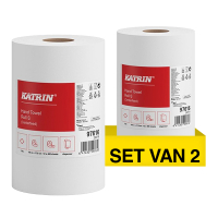 Poetsrol Centerfeed S | 1-laags | 2 x 12 rollen | Wit |&nbsp;64427 | Katrin Plus