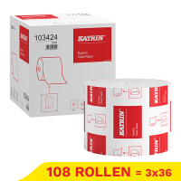 Toiletpapier 103424 2-laags | 3 x 36 rollen | Katrin System 800 Eco