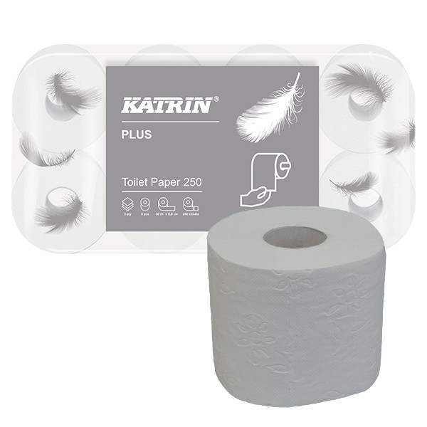 Katrin Toiletpapier 104872 3-laags | 8 rollen | Katrin Plus 250  SKA06019 - 1