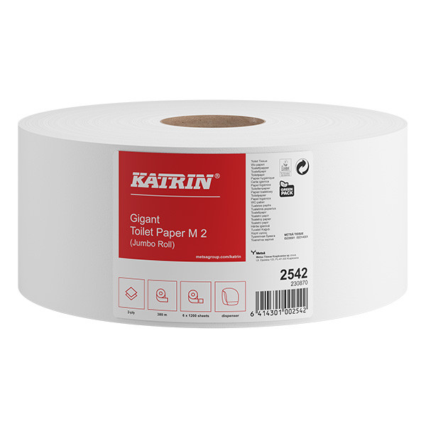 Katrin Toiletpapier 2542/ 2128026 2-laags | 1 rol |  Medium | 300 Meter | Katrin M2  SKA06099 - 1