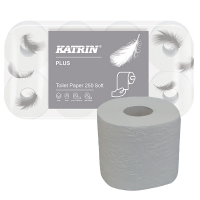 Katrin Toiletpapier soft 11711 3-laags | 8 rollen | Katrin Plus Toilet 250 Soft  SKA06018